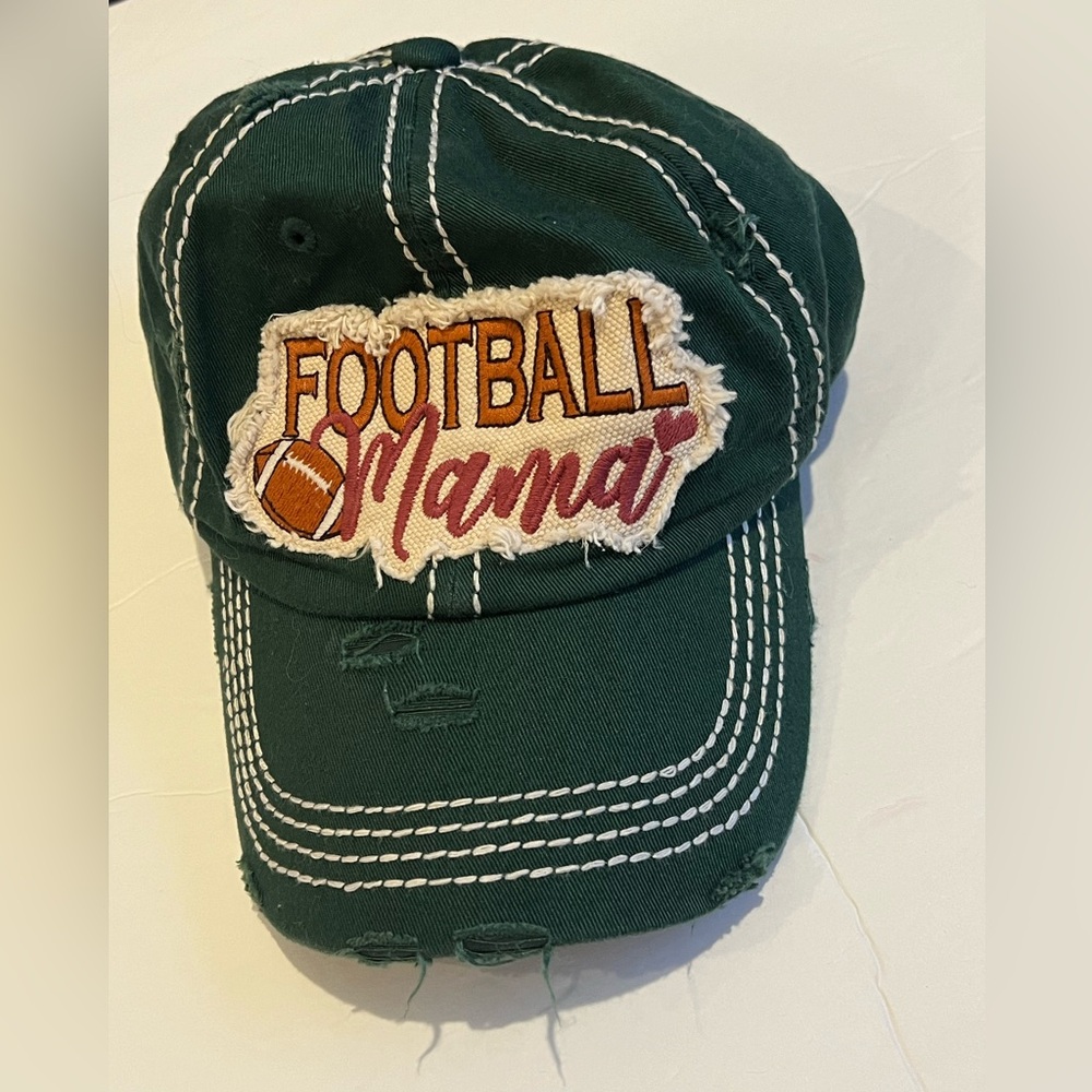 KBETHOS Vintage Baseball Cap Hat Football Mama Green Touchdown Quarterback Chic